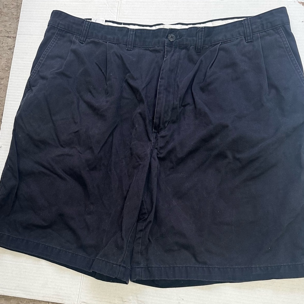 Lands' End and Izod Men's Blue and Tan Flat Front Shorts